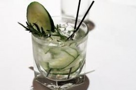Cucumber-Rosemary Gin and Tonic